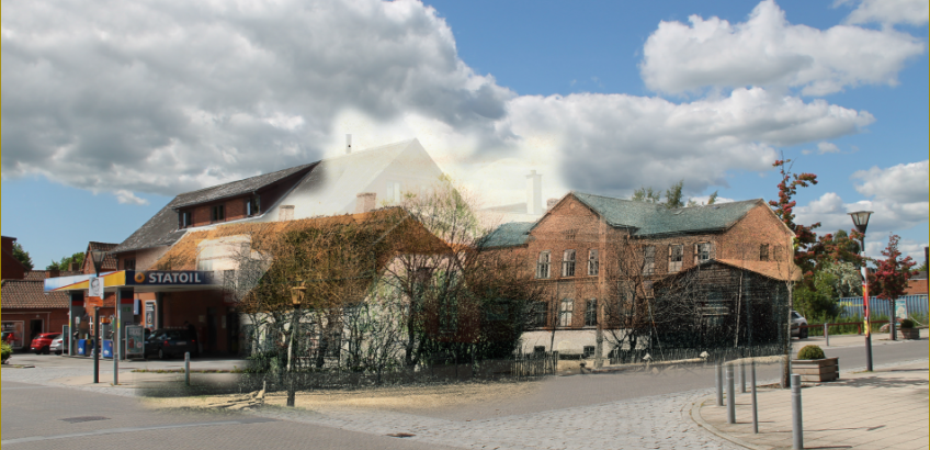 Faxevej og Hovedgaden i Faxe Ladeplads