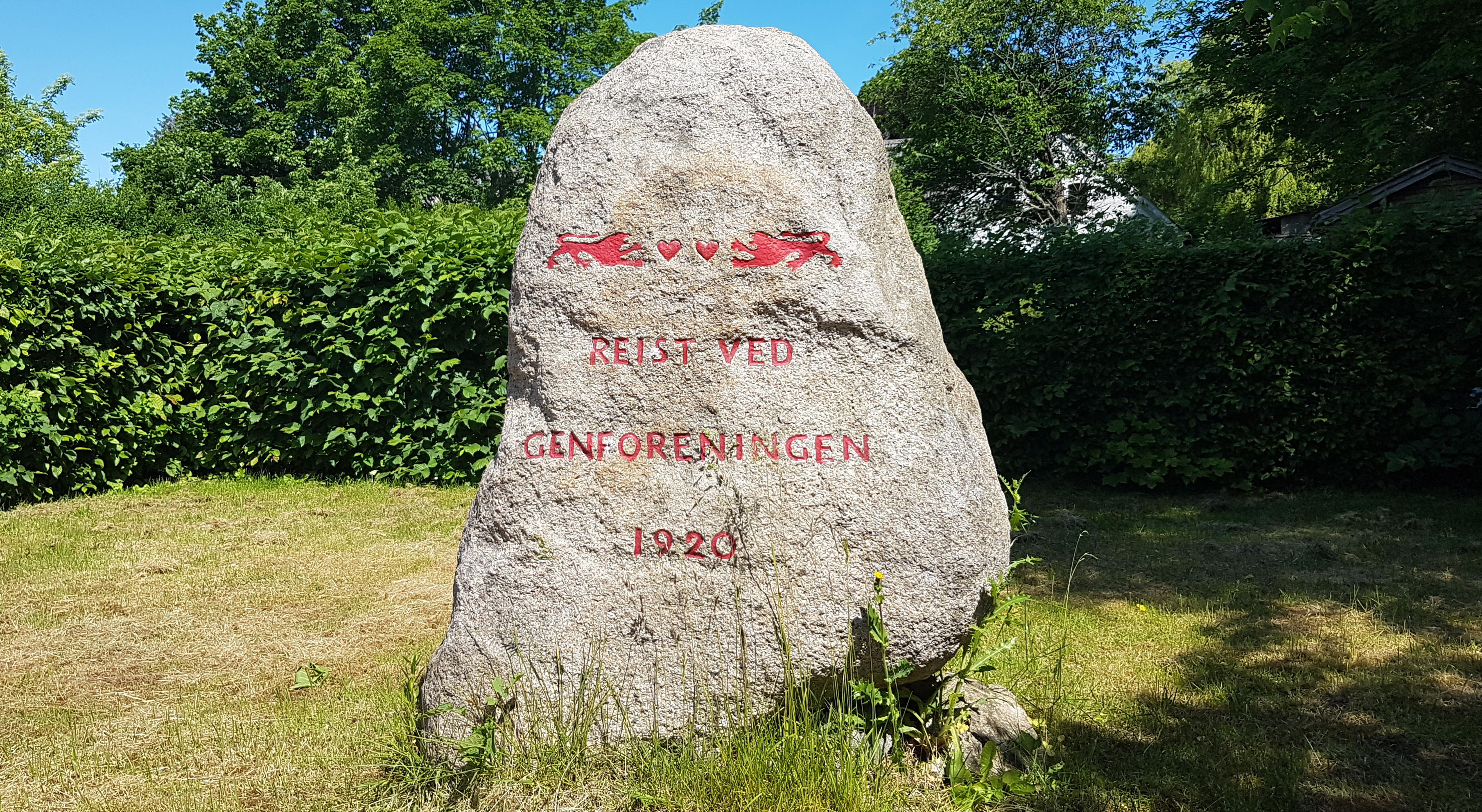 Genforeningssten i Rode